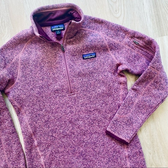 Patagonia Pink Quarter Zip Better Sweater - Picture 2 of 9